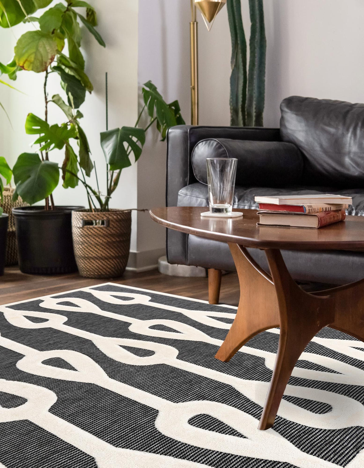 Monochrome Collection Area Rug -  Marble Rectangle Gray  lifestyle 14