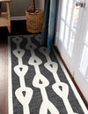 Monochrome Collection Area Rug -  Marble Runner Gray  lifestyle 73