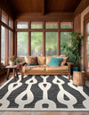 Monochrome Collection Area Rug -  Marble Square Gray  lifestyle 62