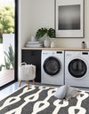 Monochrome Collection Area Rug -  Marble Square Gray  lifestyle 74