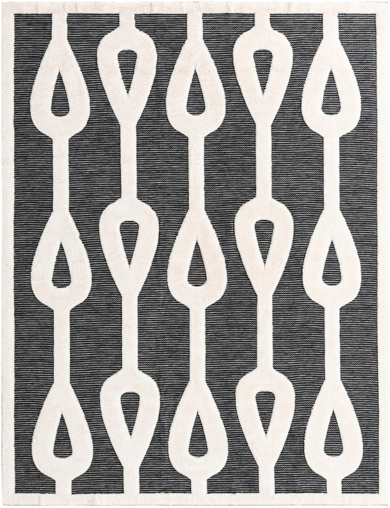 Monochrome Collection Area Rug -  Marble Rectangle Gray  lifestyle 2