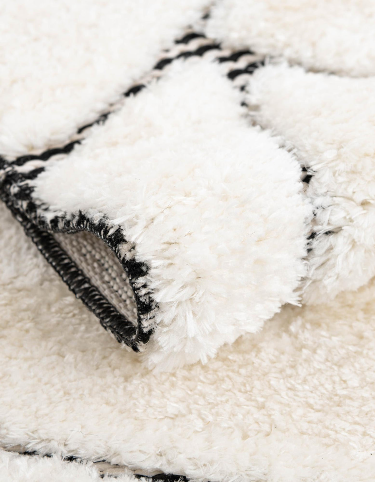 Monochrome Collection Area Rug -  Onyx Rectangle Ivory White  lifestyle 25
