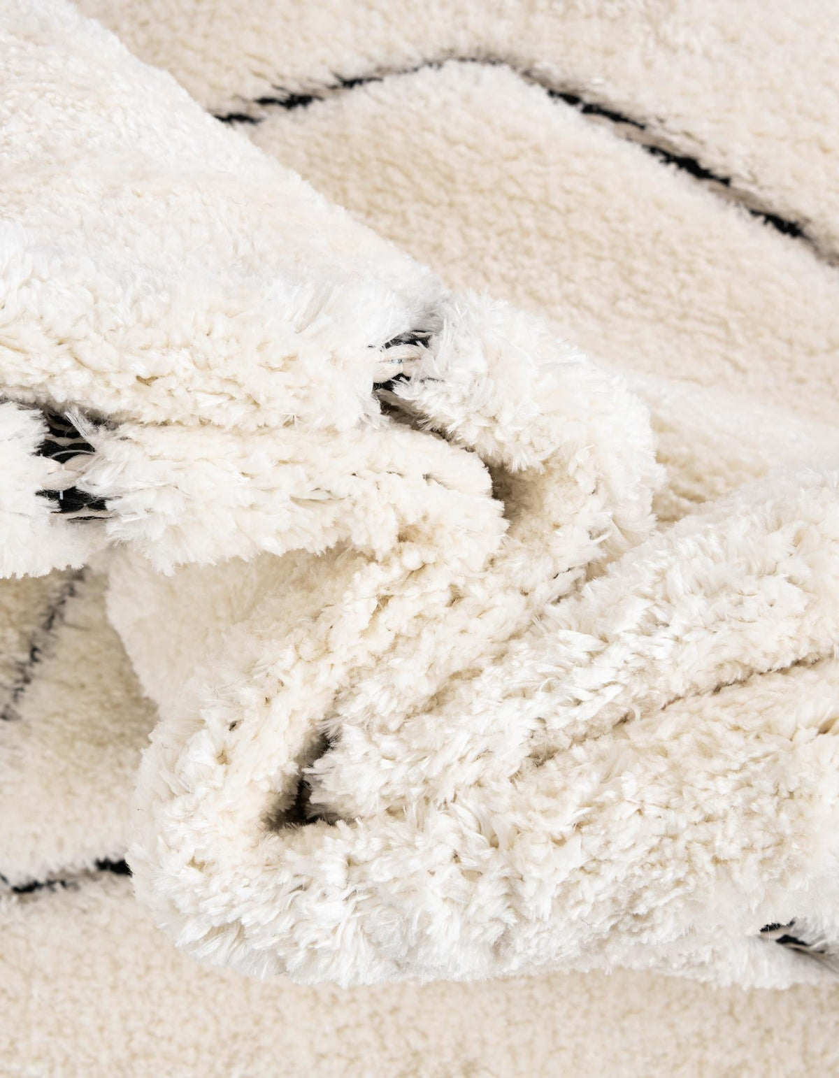 Monochrome Collection Area Rug -  Onyx Rectangle Ivory White  lifestyle 29