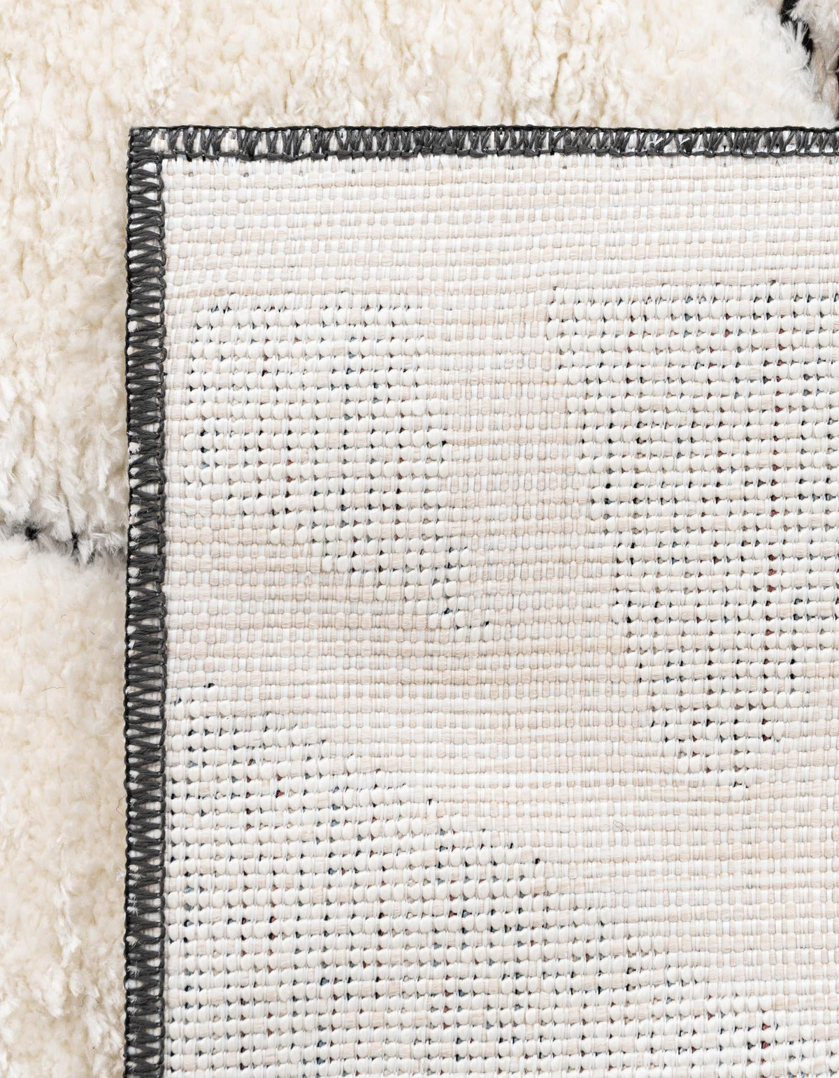 Monochrome Collection Area Rug -  Onyx Rectangle Ivory White  lifestyle 31