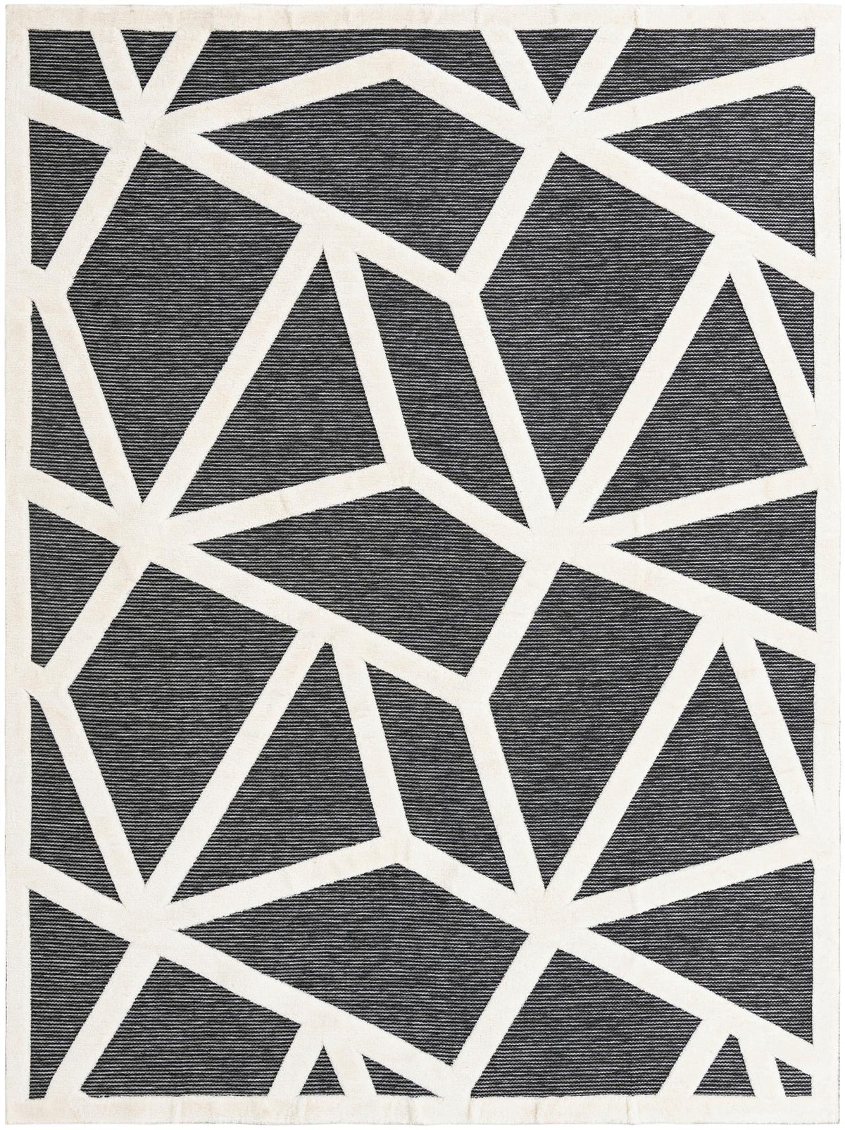 Monochrome Collection Area Rug -  Onyx Rectangle Gray Main