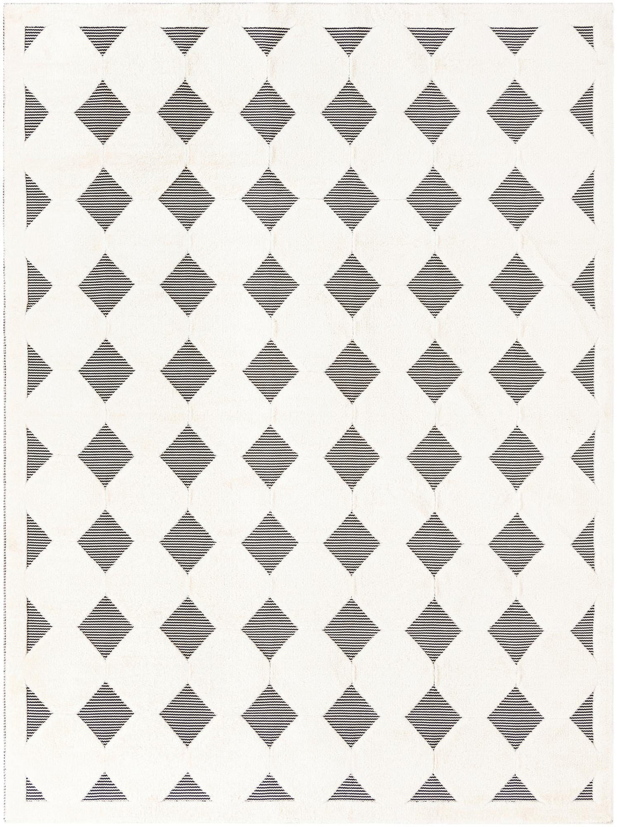 Monochrome Collection Area Rug -  Quartz Rectangle Black and White Main