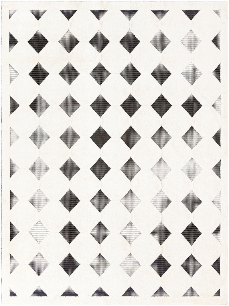 Monochrome Collection Area Rug -  Quartz Rectangle Black and White Main