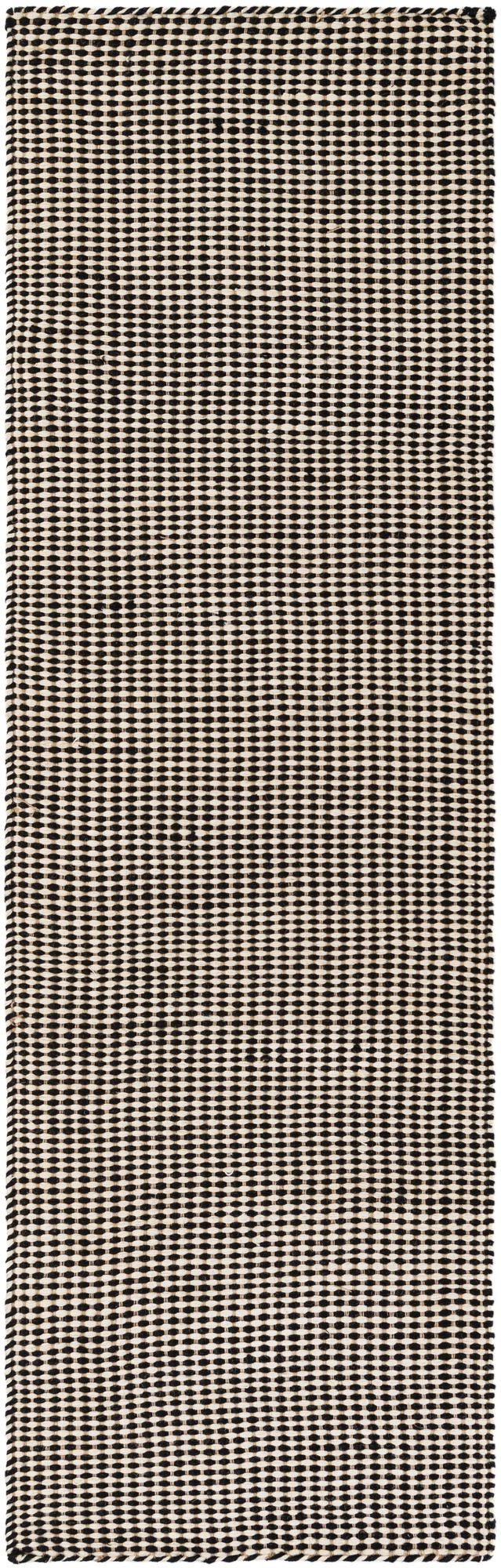 Sequoia Handwoven Jute Collection Area Rug - Aspen Runner Black and White  lifestyle 9