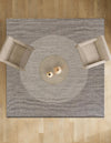 Sequoia Handwoven Jute Collection Area Rug - Aspen Square Black and White  lifestyle 24
