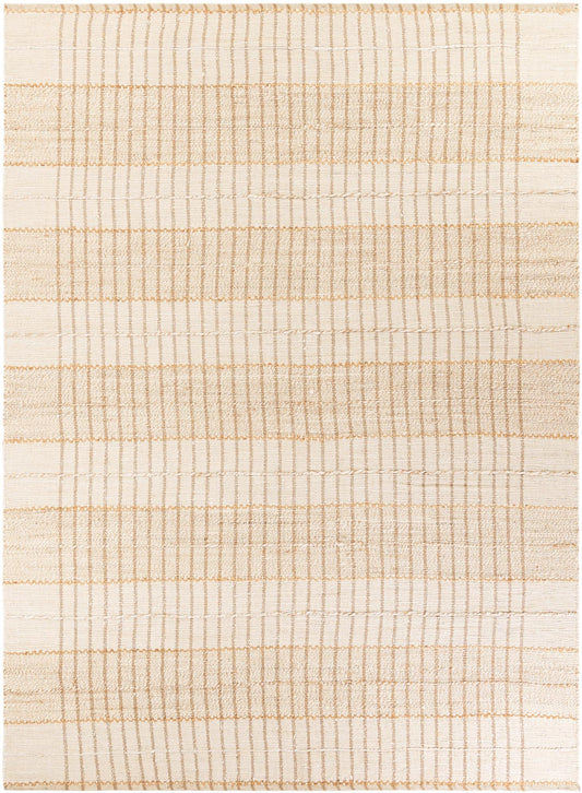 Sequoia Handwoven Jute Collection Area Rug -  Mendocino Rectangle Ivory Main