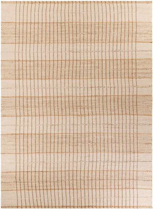 Sequoia Handwoven Jute Collection Area Rug - Charleston Rectangle Ivory Main