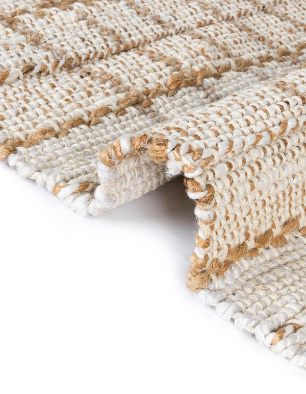 Sequoia Handwoven Jute Collection Area Rug -  Mendocino Rectangle Ivory  lifestyle 7