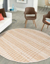 Sequoia Handwoven Jute Collection Area Rug -  Mendocino Round Ivory  lifestyle 25