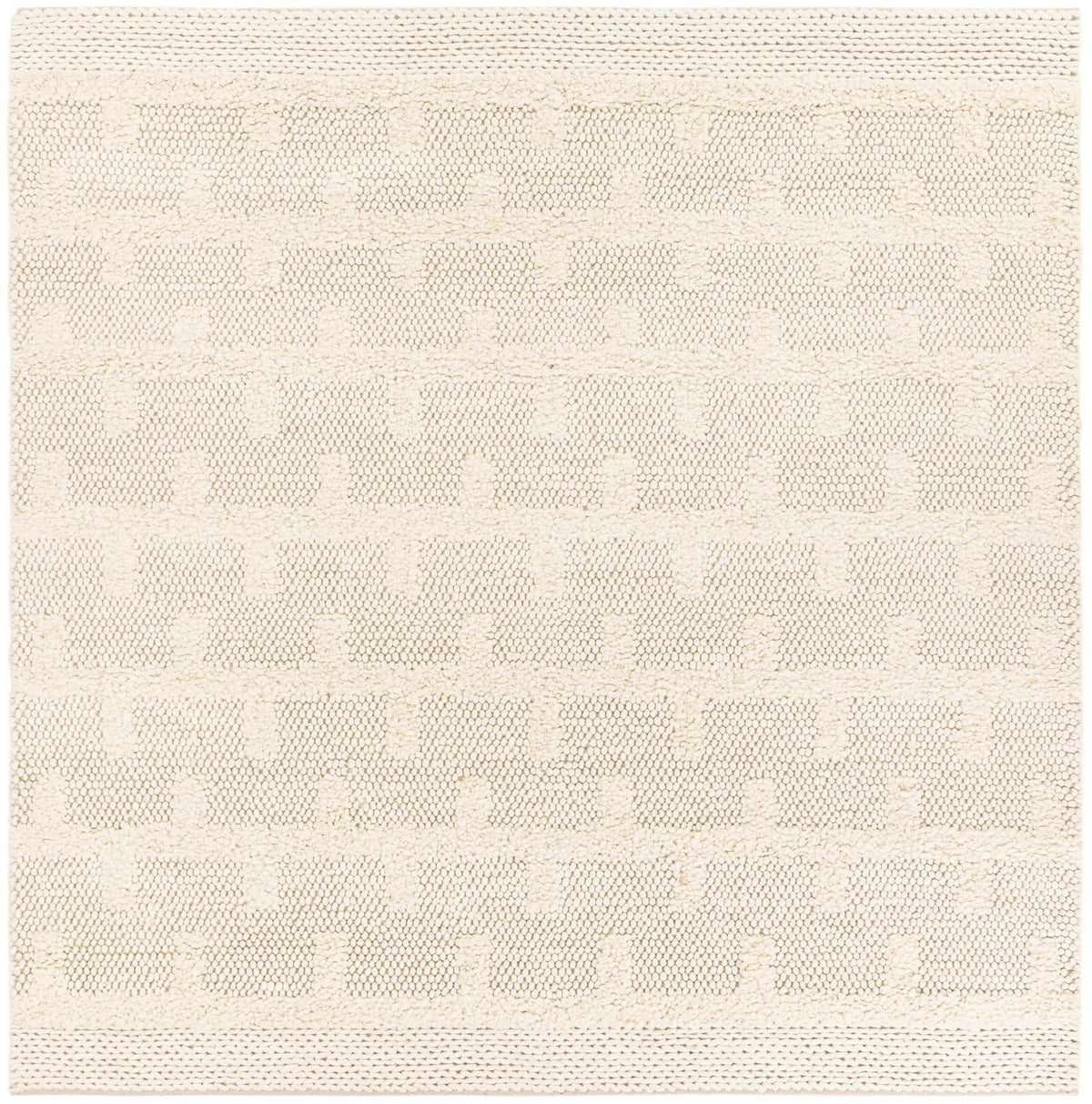 Lana Tasmanian Wool Collection Area Rug - Freycinet Square Ivory  lifestyle 26