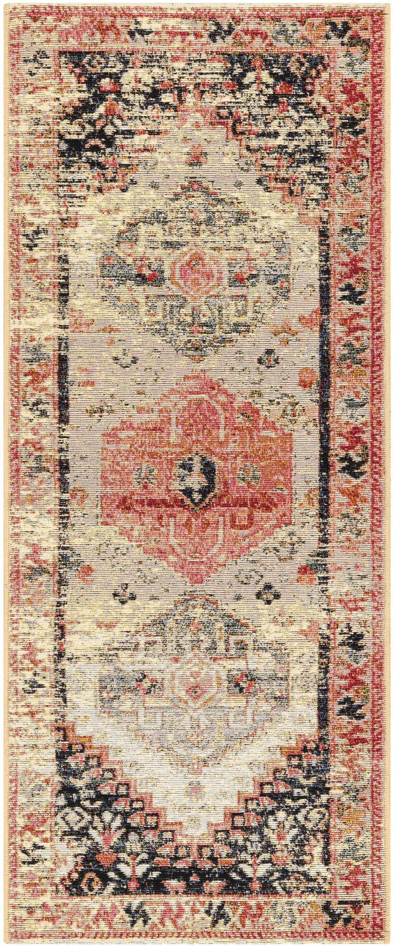 Patio Heritage Collection Area Rug -  Meadow Runner Multi  lifestyle 53