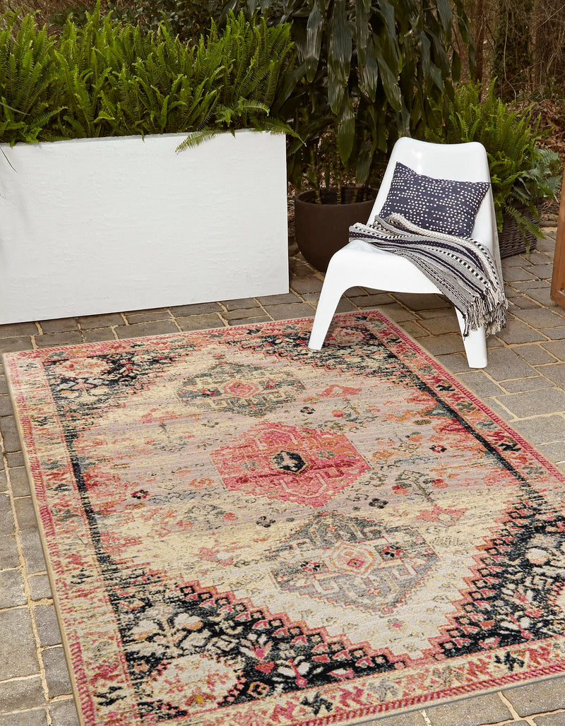 Patio Elegance Collection Area Rug -  Meadow Rectangle Multi  lifestyle 9