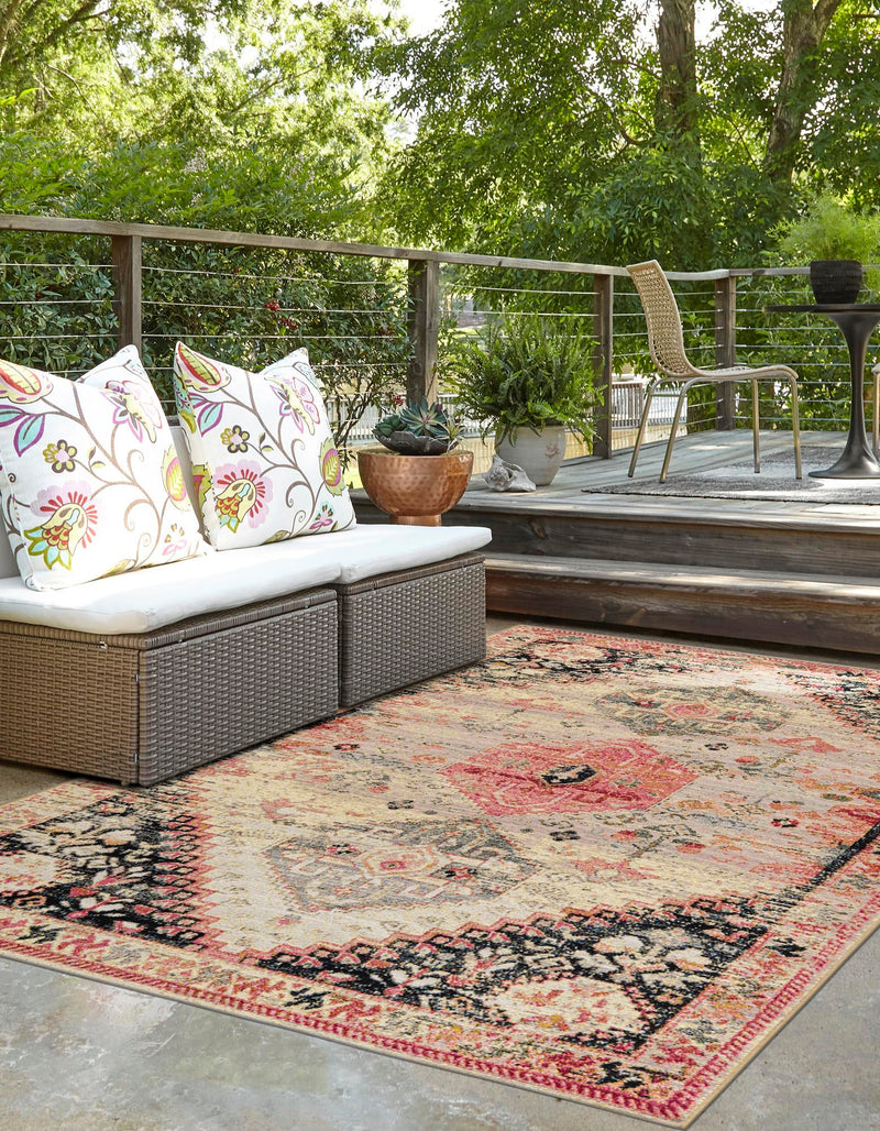 Patio Elegance Collection Area Rug -  Meadow Rectangle Multi  lifestyle 11