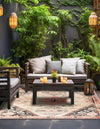 Patio Elegance Collection Area Rug -  Meadow Square Multi  lifestyle 37