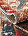 Patio Elegance Collection Area Rug -  Alcove Rectangle Red and Navy Blue  lifestyle 13
