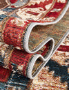 Patio Elegance Collection Area Rug -  Alcove Rectangle Red and Navy Blue  lifestyle 20