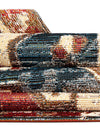 Patio Elegance Collection Area Rug -  Alcove Rectangle Red and Navy Blue  lifestyle 21