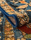 Patio Elegance Collection Area Rug -  Grove Rectangle Navy Blue and Rust Red  lifestyle 13
