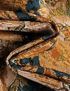 Patio Elegance Collection Area Rug -  Grove Rectangle Navy Blue and Rust Red  lifestyle 15