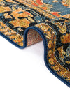 Patio Elegance Collection Area Rug -  Grove Rectangle Navy Blue and Rust Red  lifestyle 17