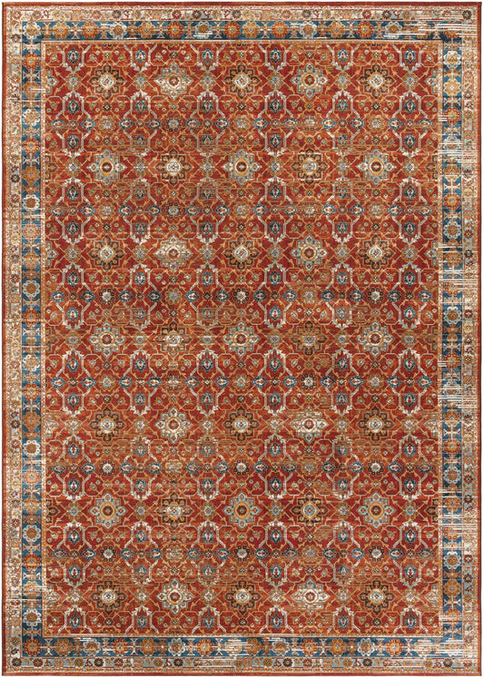 Patio Elegance Collection Area Rug -  Eden Rectangle Antique Red Main