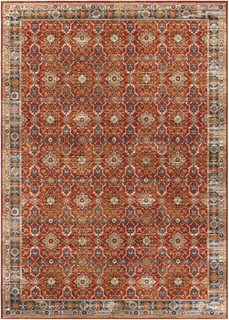 Patio Elegance Collection Area Rug -  Eden Rectangle Antique Red Main
