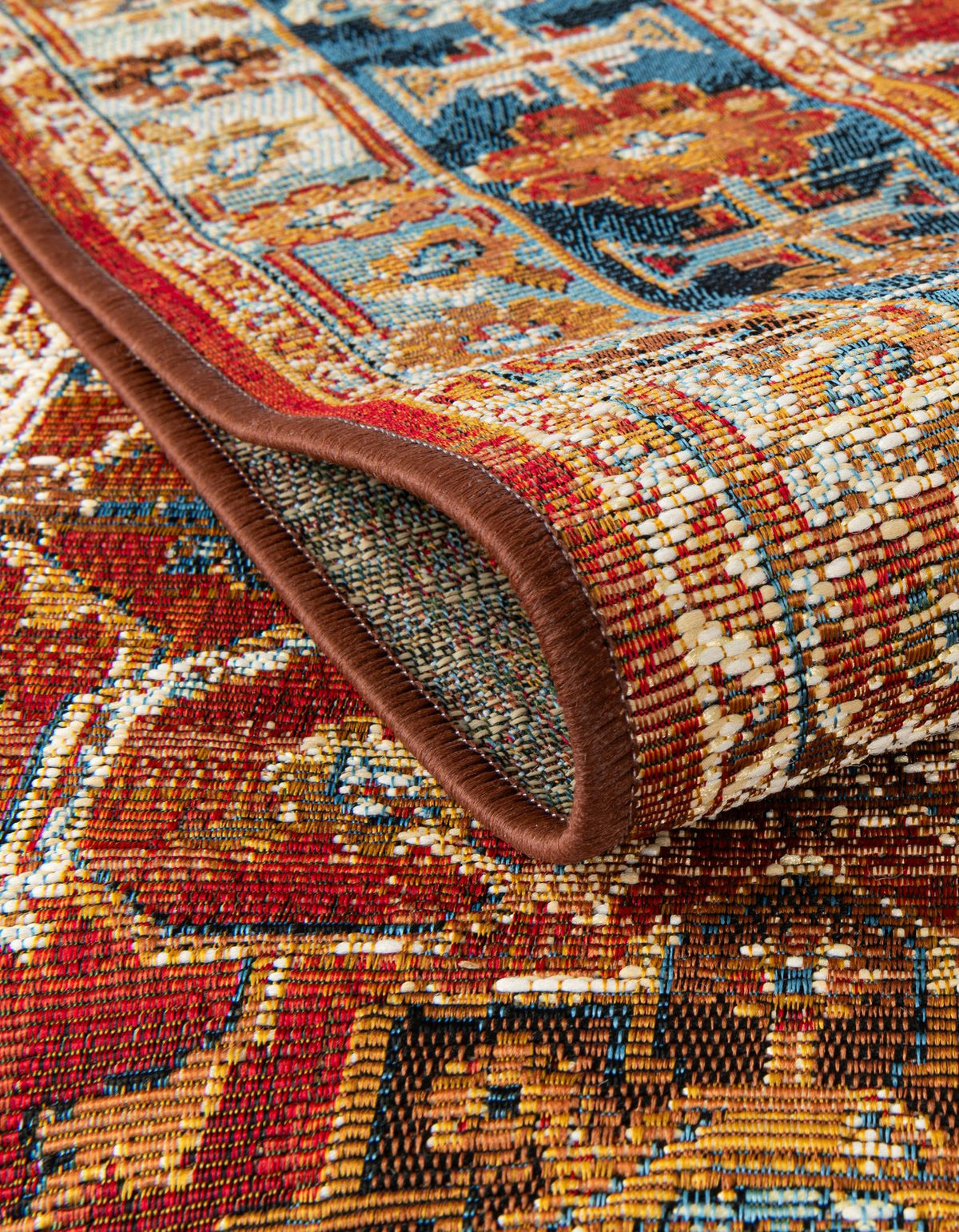 Patio Elegance Collection Area Rug -  Eden Rectangle Antique Red  lifestyle 13