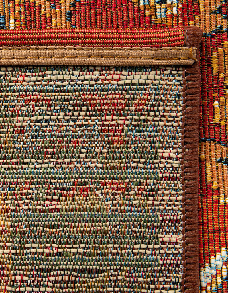 Patio Elegance Collection Area Rug -  Eden Rectangle Antique Red  lifestyle 16