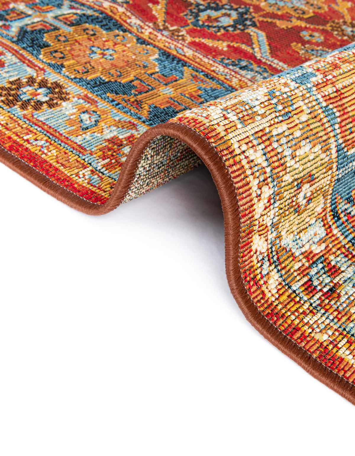 Patio Elegance Collection Area Rug -  Eden Rectangle Antique Red  lifestyle 17