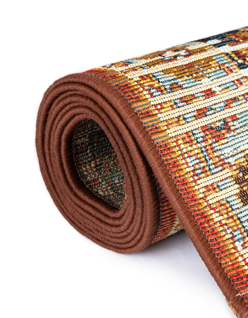 Patio Elegance Collection Area Rug -  Eden Rectangle Antique Red  lifestyle 19