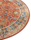 Patio Elegance Collection Area Rug -  Eden Round Antique Red  lifestyle 43