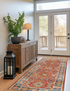 Patio Elegance Collection Area Rug -  Eden Runner Antique Red  lifestyle 29
