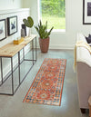 Patio Elegance Collection Area Rug -  Eden Runner Antique Red  lifestyle 41