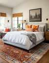 Patio Elegance Collection Area Rug -  Eden Square Antique Red  lifestyle 32