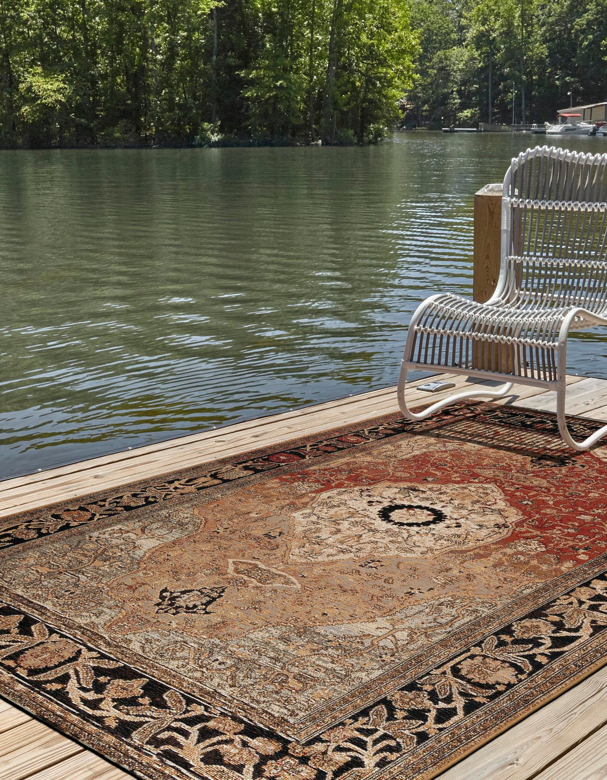 Patio Elegance Collection Area Rug -  Gazebo Rectangle Multi  lifestyle 8