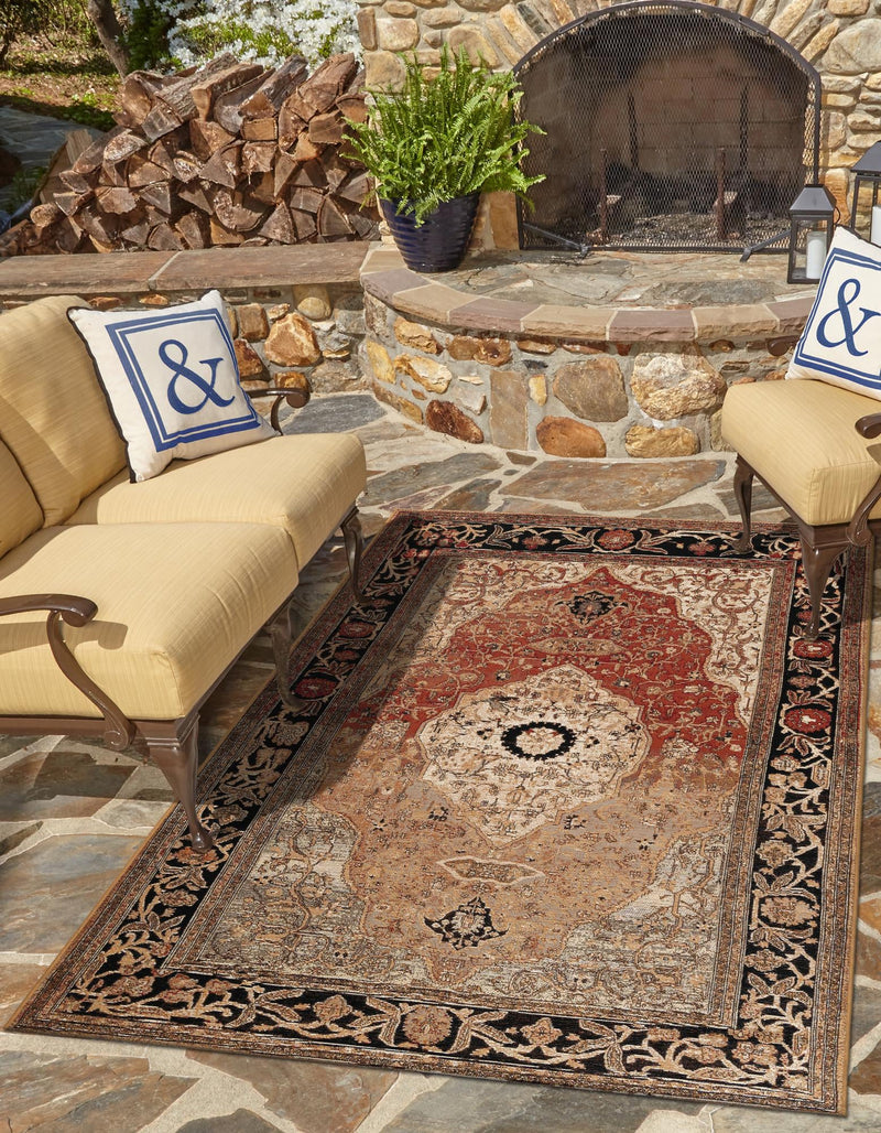Patio Elegance Collection Area Rug -  Gazebo Rectangle Multi  lifestyle 11