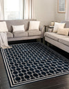 Metro Heights Collection Area Rug -  Liberty Rectangle Navy Blue  lifestyle 2