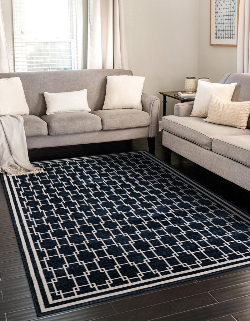 Metro Heights Collection Area Rug -  Liberty Rectangle Navy Blue  lifestyle 2