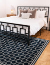 Metro Heights Collection Area Rug -  Liberty Rectangle Navy Blue  lifestyle 8