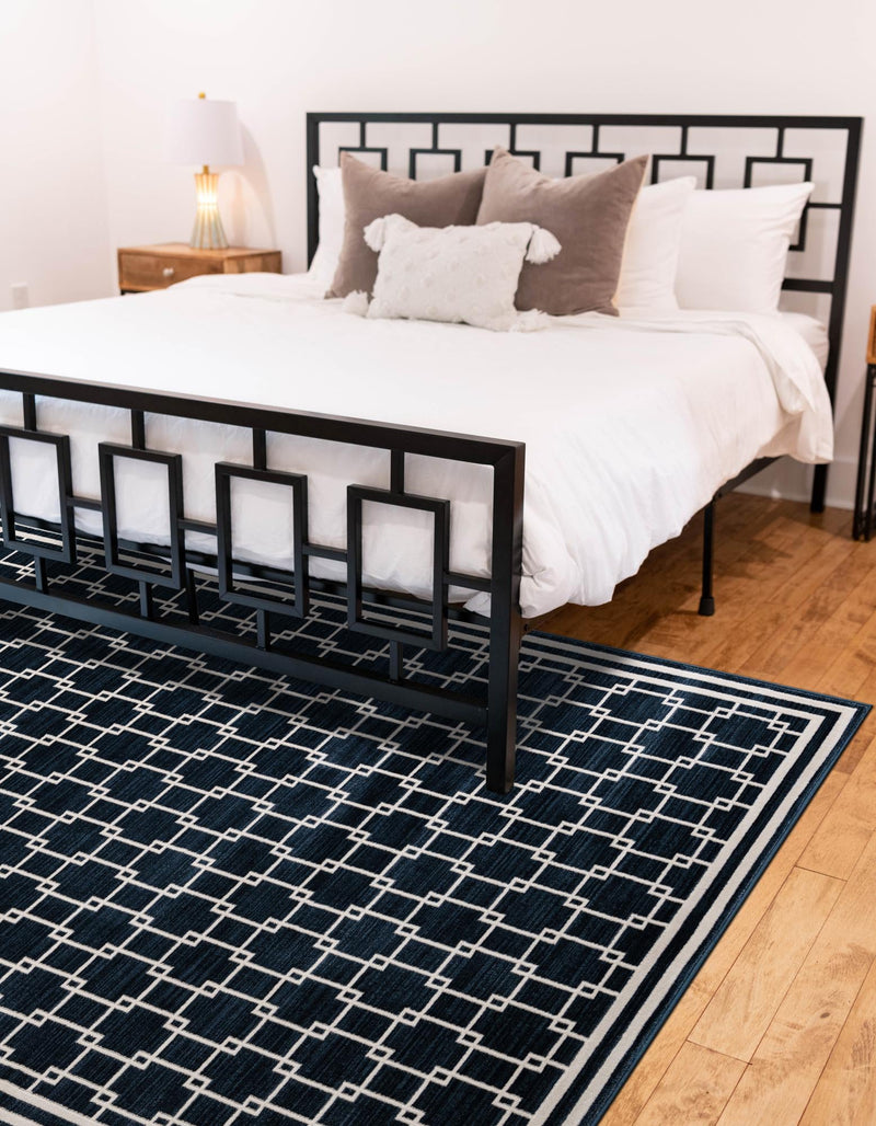 Metro Heights Collection Area Rug -  Liberty Rectangle Navy Blue  lifestyle 8
