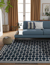 Metro Heights Collection Area Rug -  Liberty Square Navy Blue  lifestyle 26