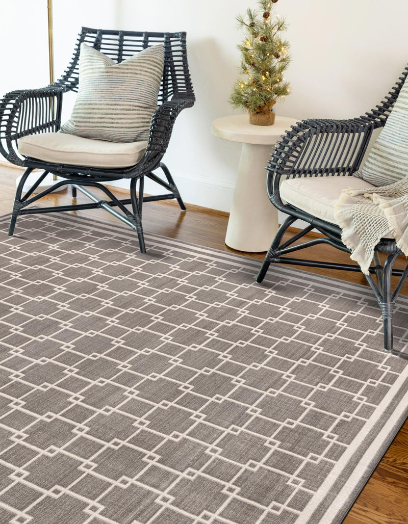 Metro Heights Collection Area Rug -  Ellis Rectangle Gray  lifestyle 3