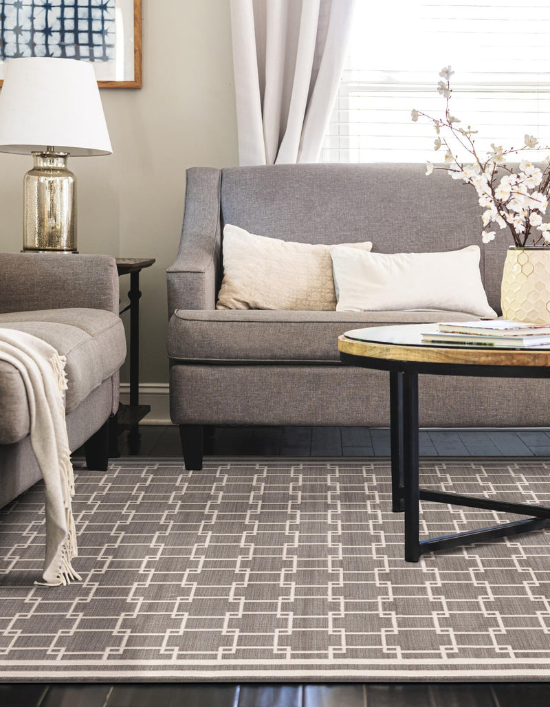 Metro Heights Collection Area Rug -  Ellis Rectangle Gray  lifestyle 5