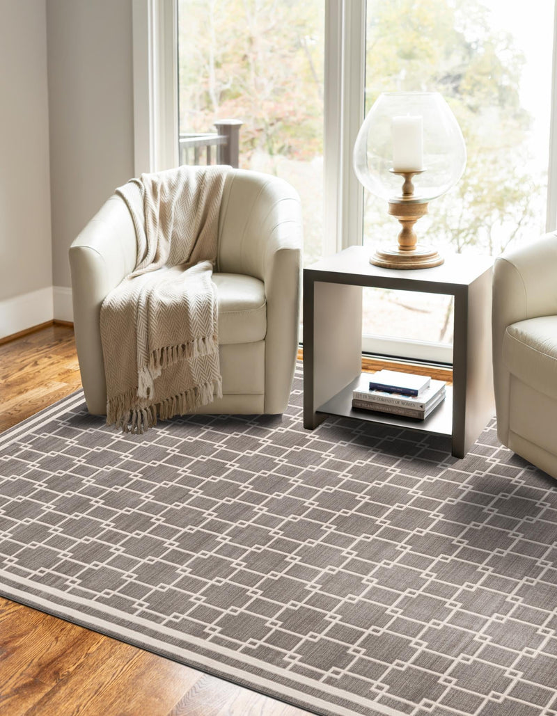 Metro Heights Collection Area Rug -  Ellis Rectangle Gray  lifestyle 11