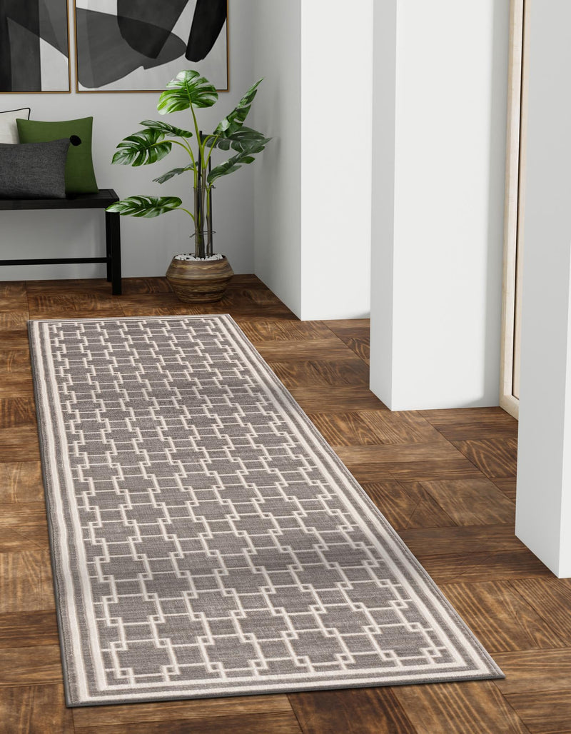 Metro Heights Collection Area Rug -  Ellis Runner Gray  lifestyle 29