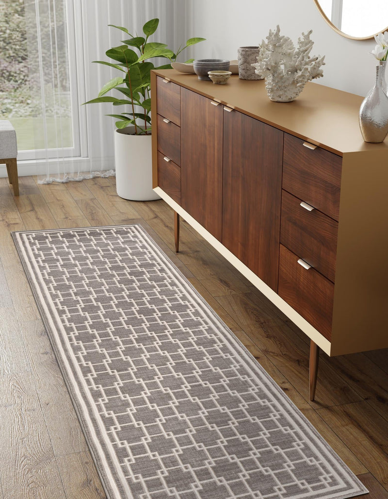 Metro Heights Collection Area Rug -  Ellis Runner Gray  lifestyle 35